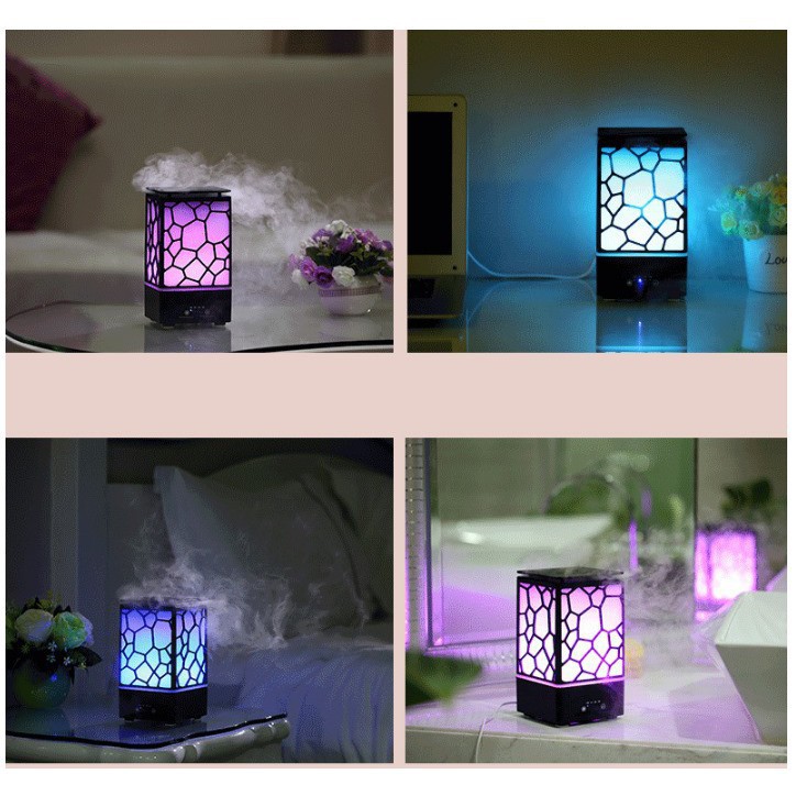 Máy Phun Sương Xông Tinh Dầu Tạo Ẩm Làm Mát Hình Lập Phương