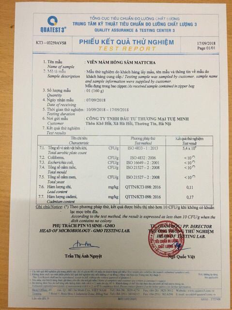 Viên mầm Hồng sâm matcha (mã vạch) giá sỉ | BigBuy360 - bigbuy360.vn