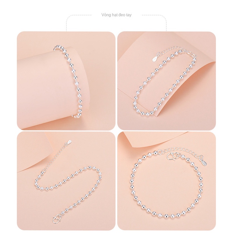 Lắc tay nữ xinh xắn, bạc S925 giá rẻ, siêu sáng bóng