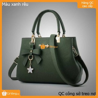 Túi xách nữ công sở treo nơ hàng Quãng Châu CAO CẤP size lớn