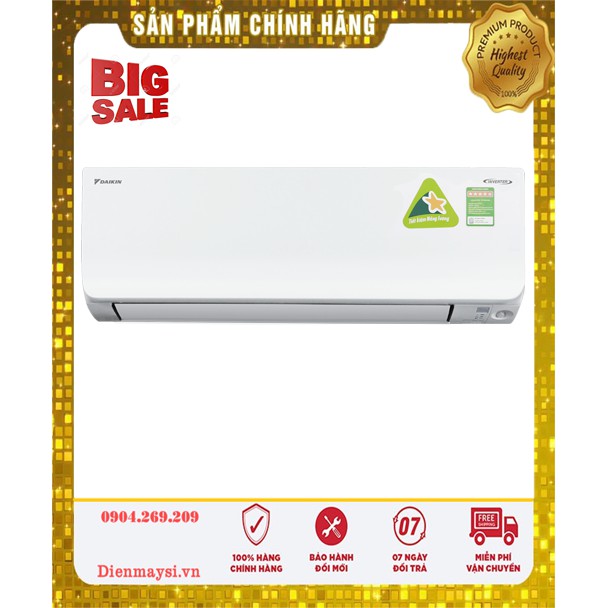 Máy lạnh Daikin Inverter 1.5 HP FTKM35SVMV (Miễn phí giao tại HCM-ngoài tỉnh liên hệ shop)