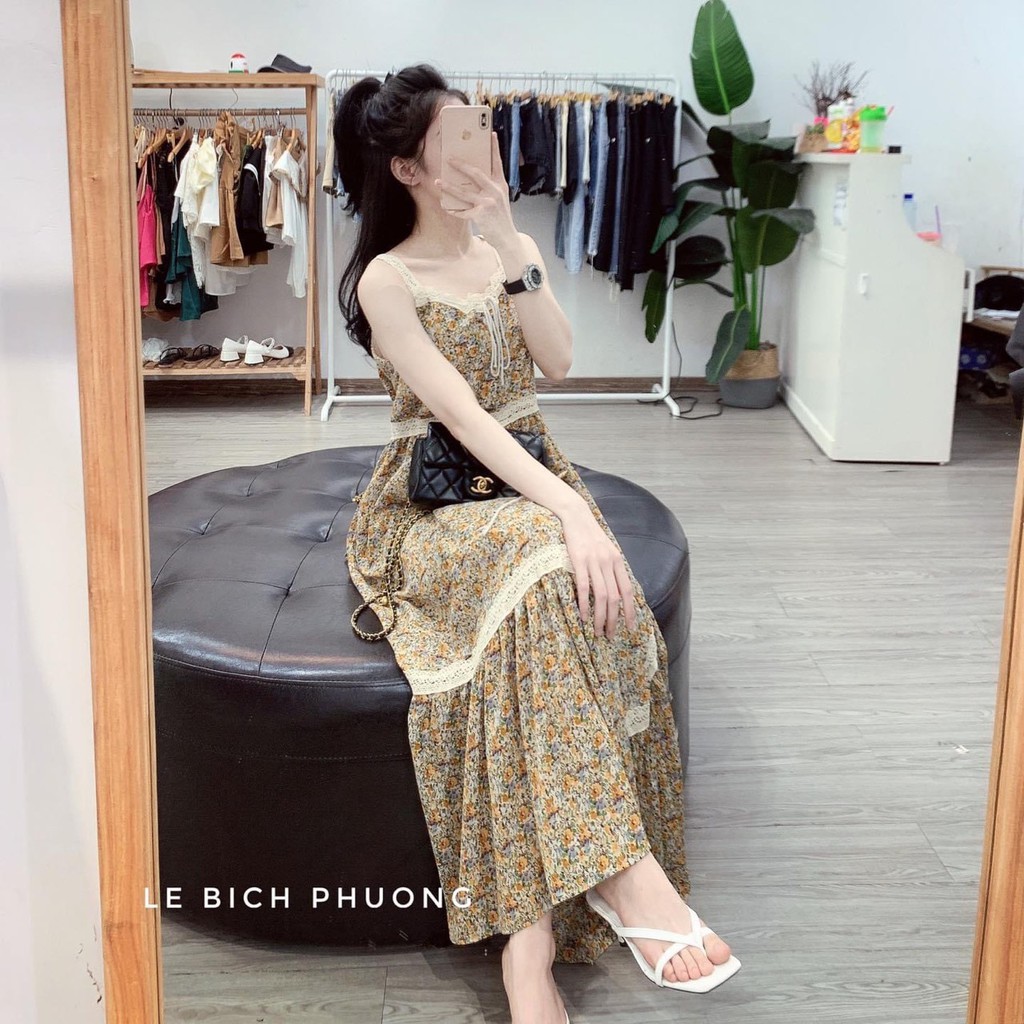 Đầm Hoa Nhí Phối Ren Cực Xinh Xắn