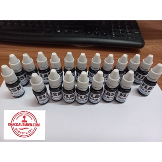 Mực Dấu In lên nhiều chất liệu: Nilon, hộp cơm, nhựa, kính, gỗ, vải. Mực nhanh khô Quick Dry chai 10ml