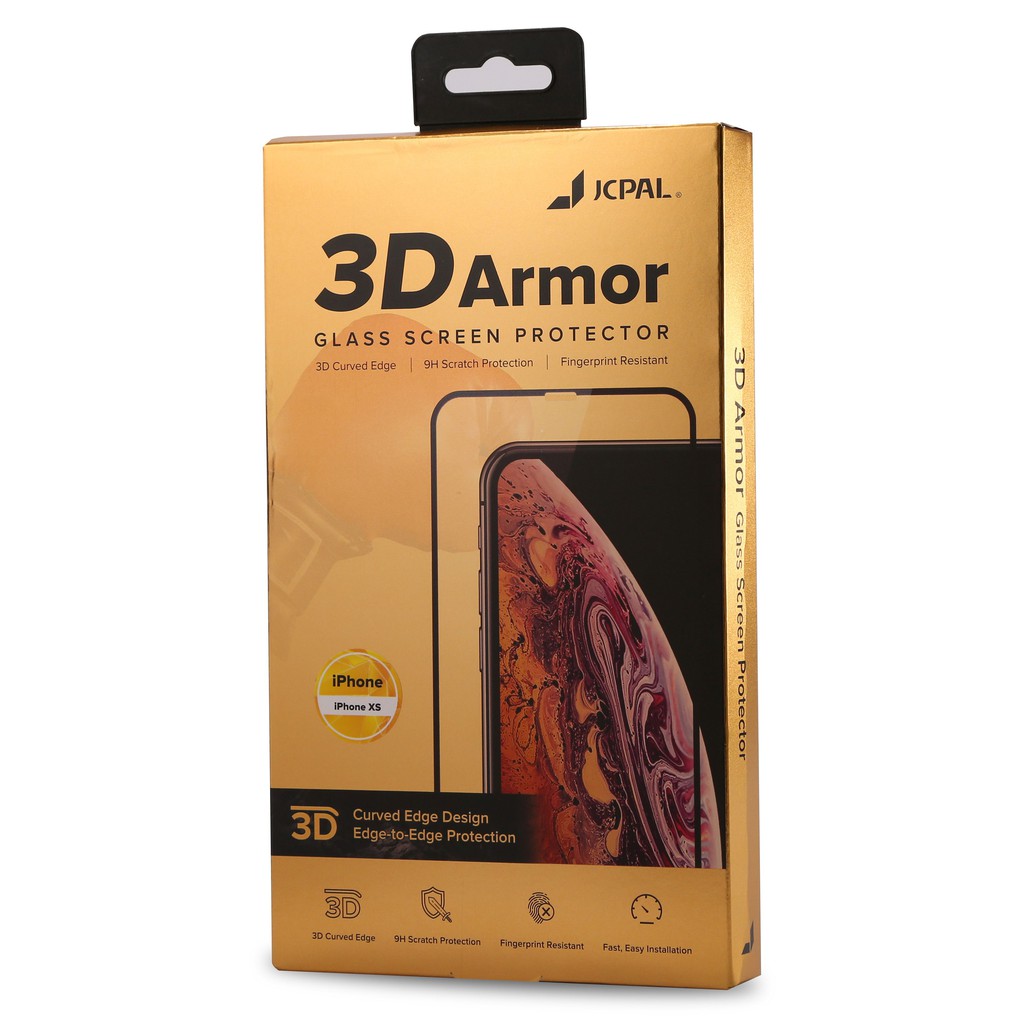 CƯỜNG LỰC JCPAL 3D ARMOR FOR IPHONE X SERIES