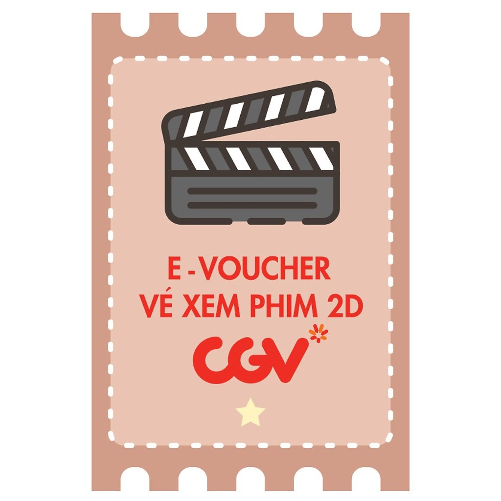 02 Vé xem phim 2D CGV tại Hệ thống CGV toàn quốc - Áp dụng tất cả các ngày