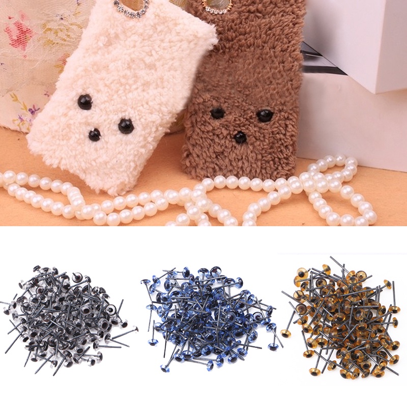 150 Cặp Mắt Nhựa 5mm Cho Búp Bê Thú Nhồi Bông Cr