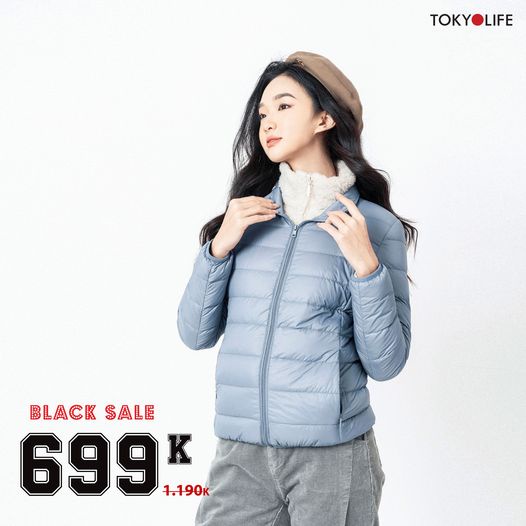 Áo Khoác Lông Vũ Cao Cấp Siêu Nhẹ, Ấm Nữ cổ cao TOKYOLIFE I9FEJ001J | BigBuy360 - bigbuy360.vn