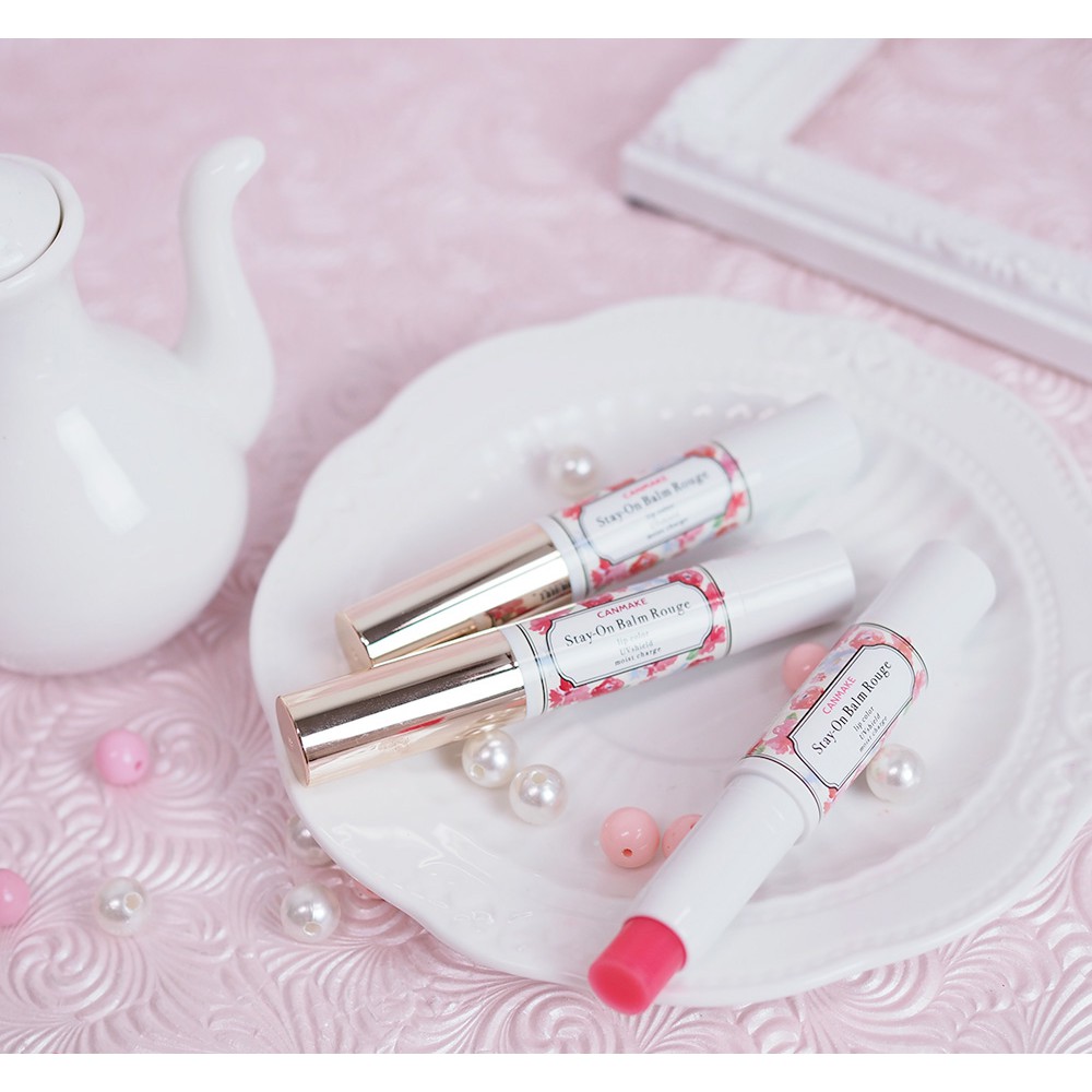 Son Dưỡng Môi Canmake Stay-on Balm Rouge 2,7g.#03 Tiny Sweet Pea