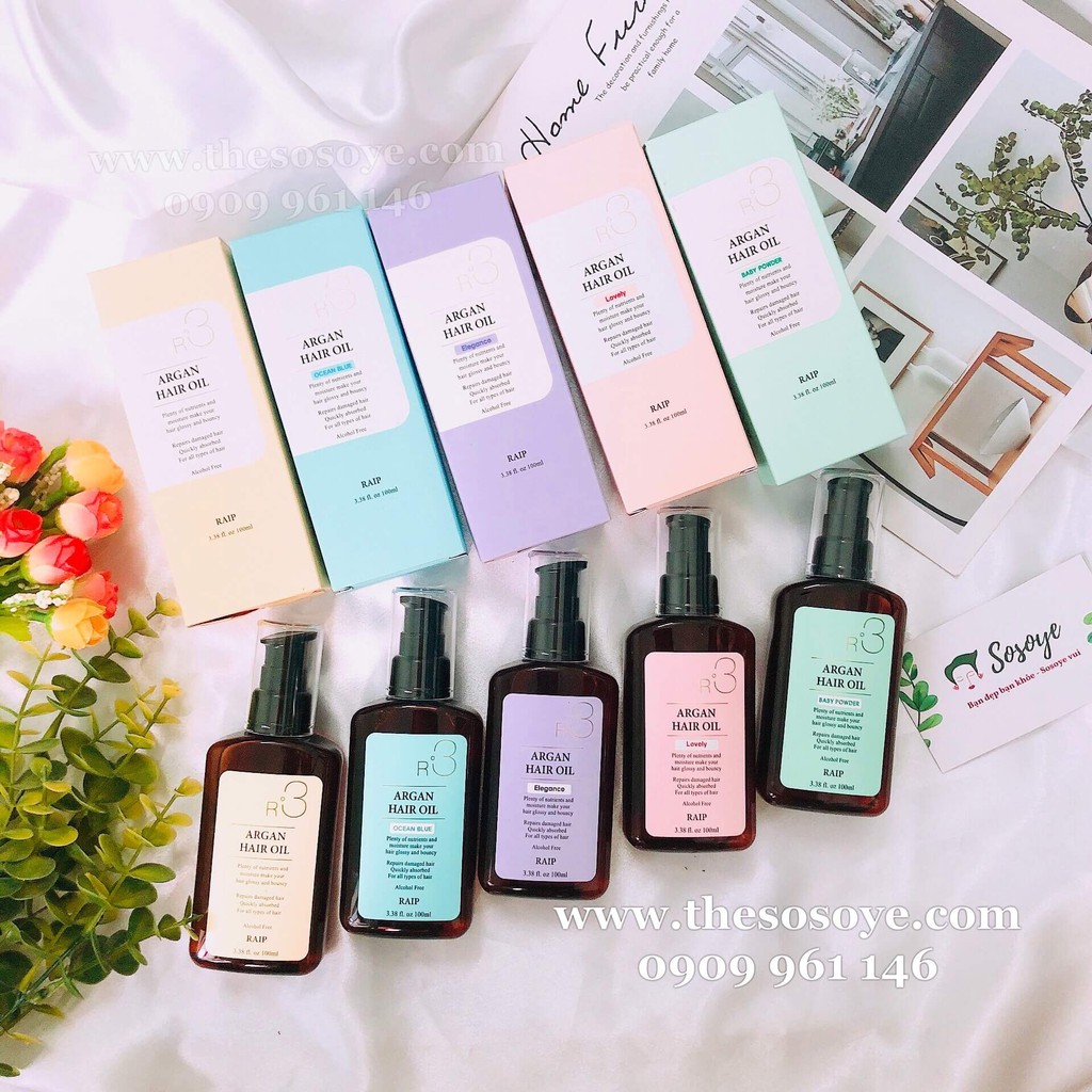 Dầu Dưỡng Tóc Óng Mượt Và Giúp Hồi Phục Tóc Hư Tổn Raip R3 Argan Hair Oil 100ml | BigBuy360 - bigbuy360.vn