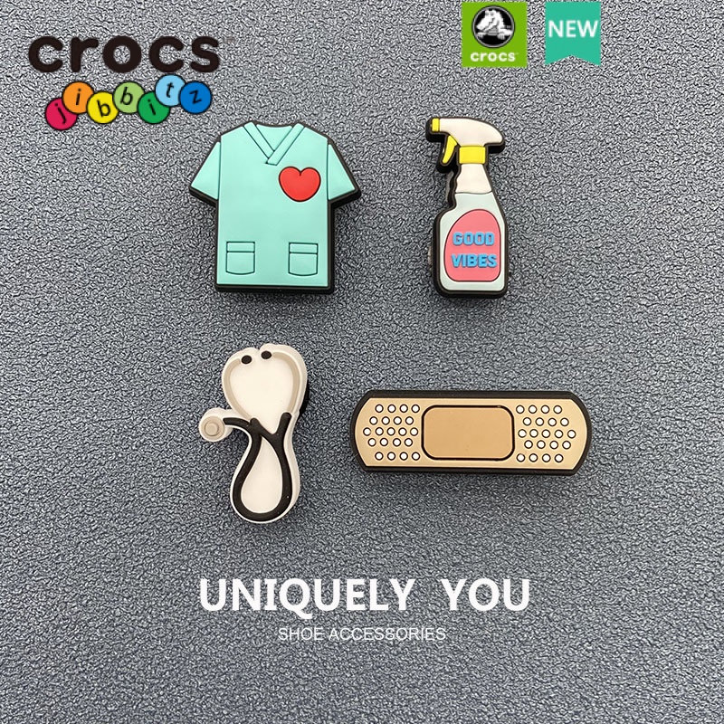 Jibbitz Phụ Kiện Khóa Giày crocs Y Tế Series Hình Ảnh Hoạt Hình jibbitz jibbitz