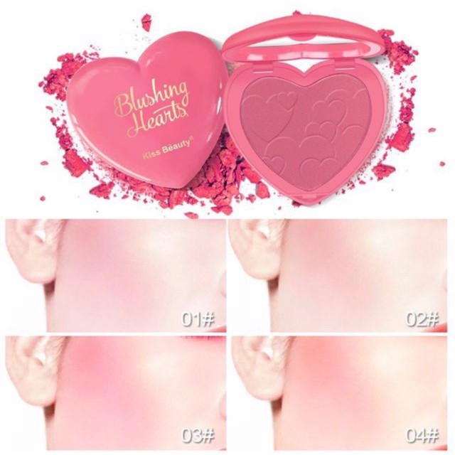 Phấn Má Tông Cam Thời Thượng Kiss Bèauty Sweet Heart Blusher