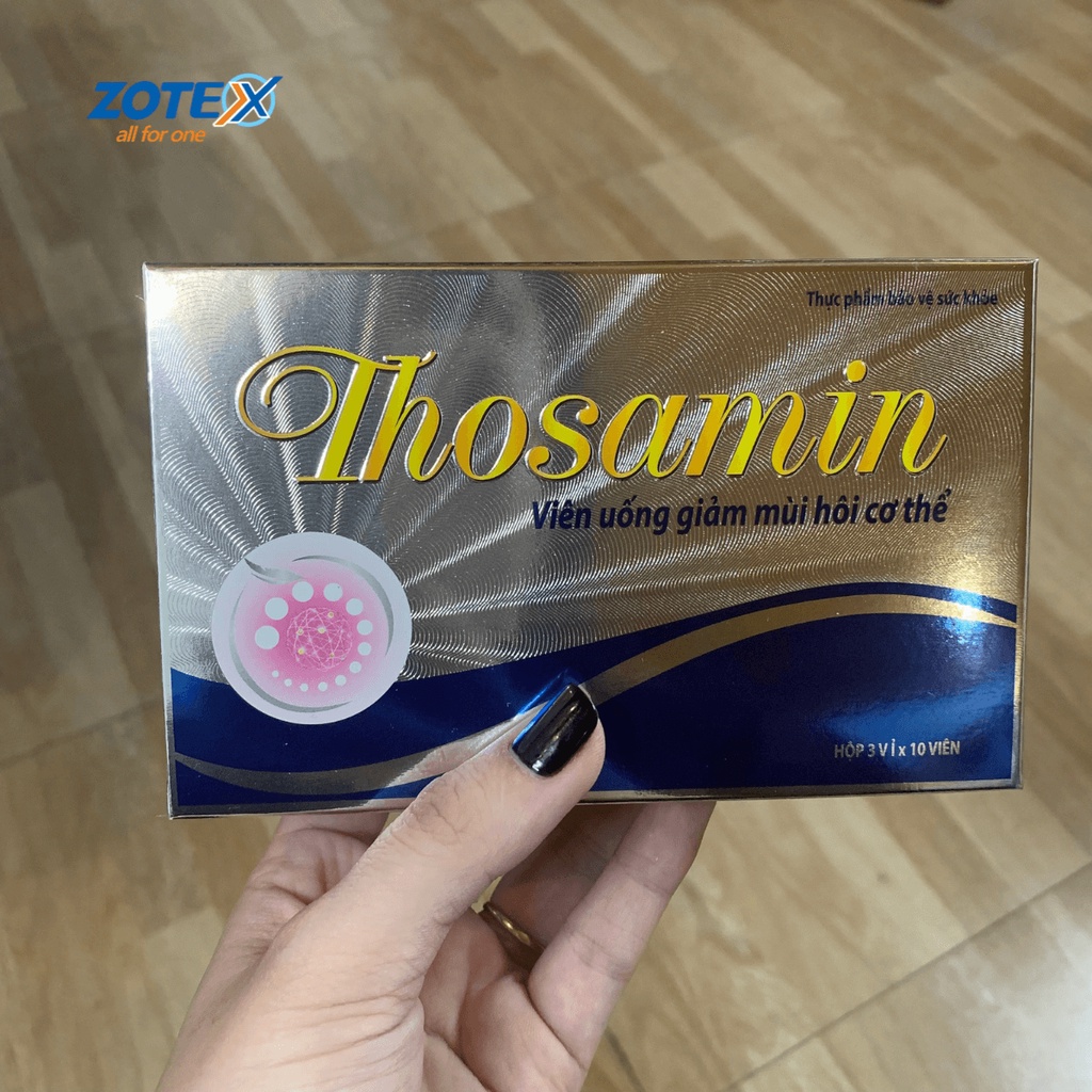 Viên uống khử mùi cơ thể Thoasamin giảm hôi nách hôi chân hôi miệng