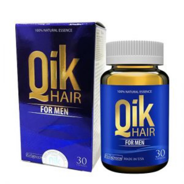Giảm rụng, mọc tóc chắc khoẻ QIK HAIR FOR MEN chai 30v