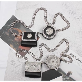 [SẴN]Set túi đeo chéo đính hạt đá bling bling phong cách cá tính SAM SAM BOUTIQUE