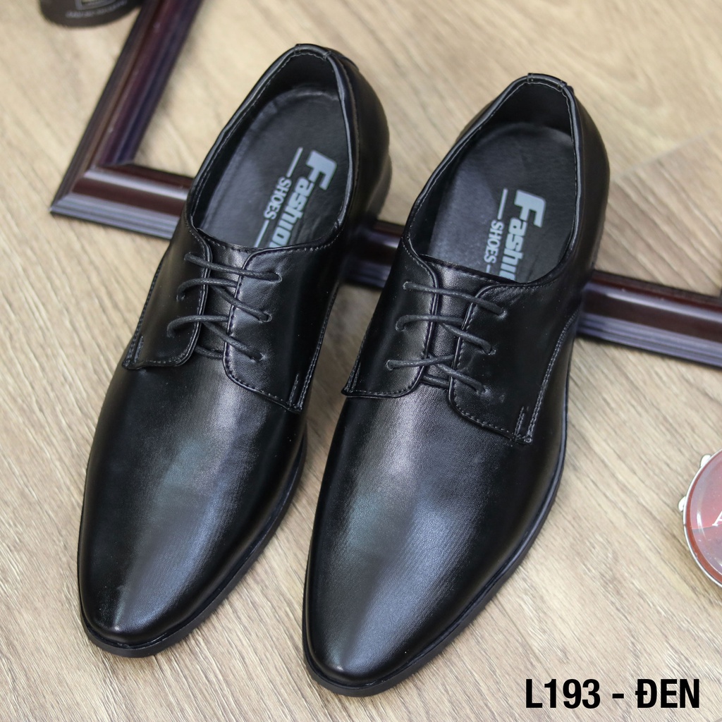 { Rẻ Hơn Bát Phở } Giày Tây Nam Hàn Quốc Công Sở Buộc Dây Giá Rẻ - Giá 199K Mã L193
