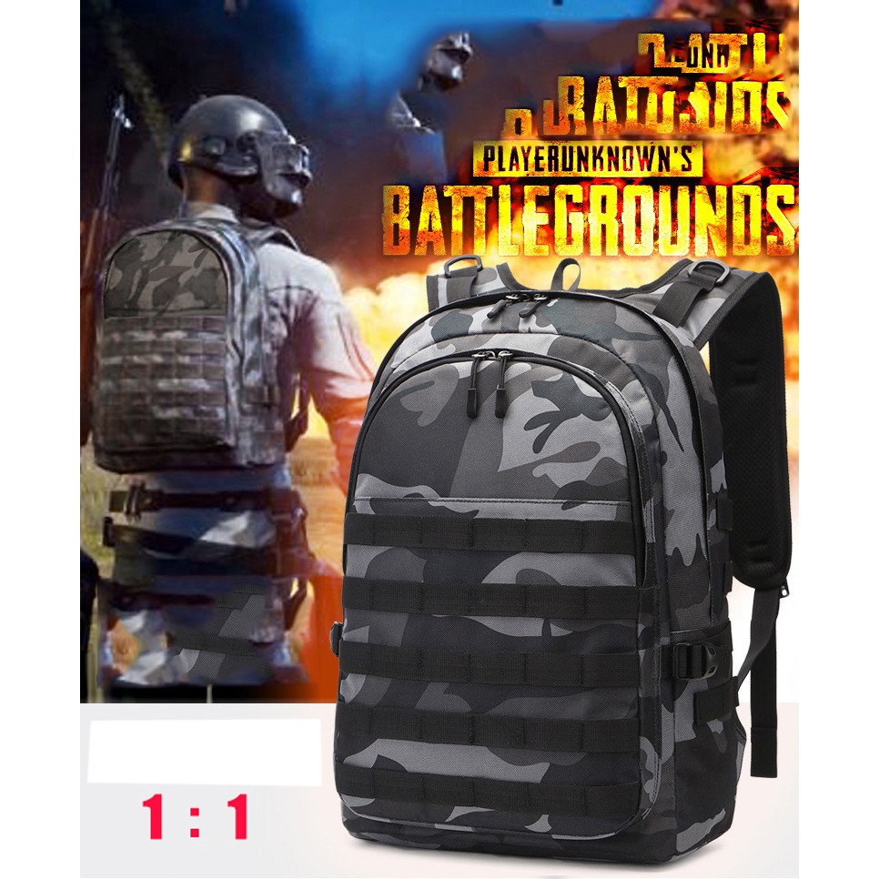 Balo 3 Pubg Cao Câp Đen Chuẩn Trong Game Pubg - Tặng Móc Khóa Chảo Thép ,Cáp Sạc,Cáp Tai Nghe | BigBuy360 - bigbuy360.vn