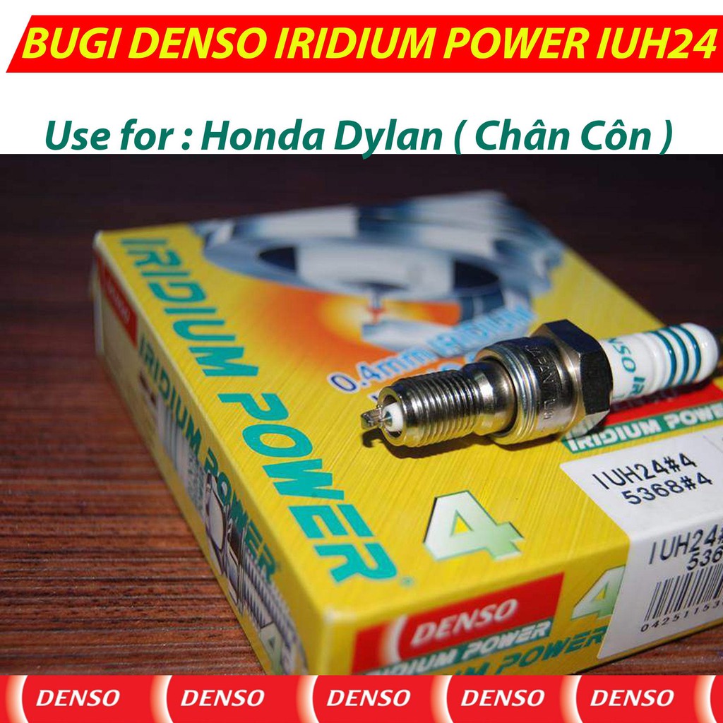 Bugi IUH24 ( Chân Côn ) Honda Dylan - DENSO IRIDIUM POWER