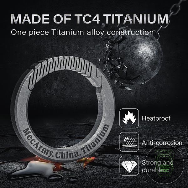 Móc khóa CH9/CH10 Titanium Circle Carabiner Keychain