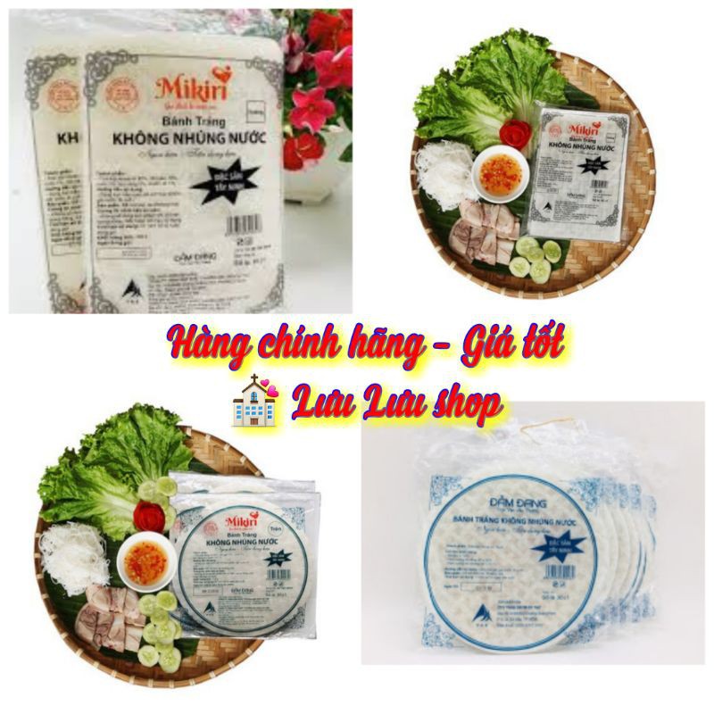 (Mua nhiều liên hệ shop trước) Bánh tráng không nhúng nước Đảm Đang Mikiri các loại