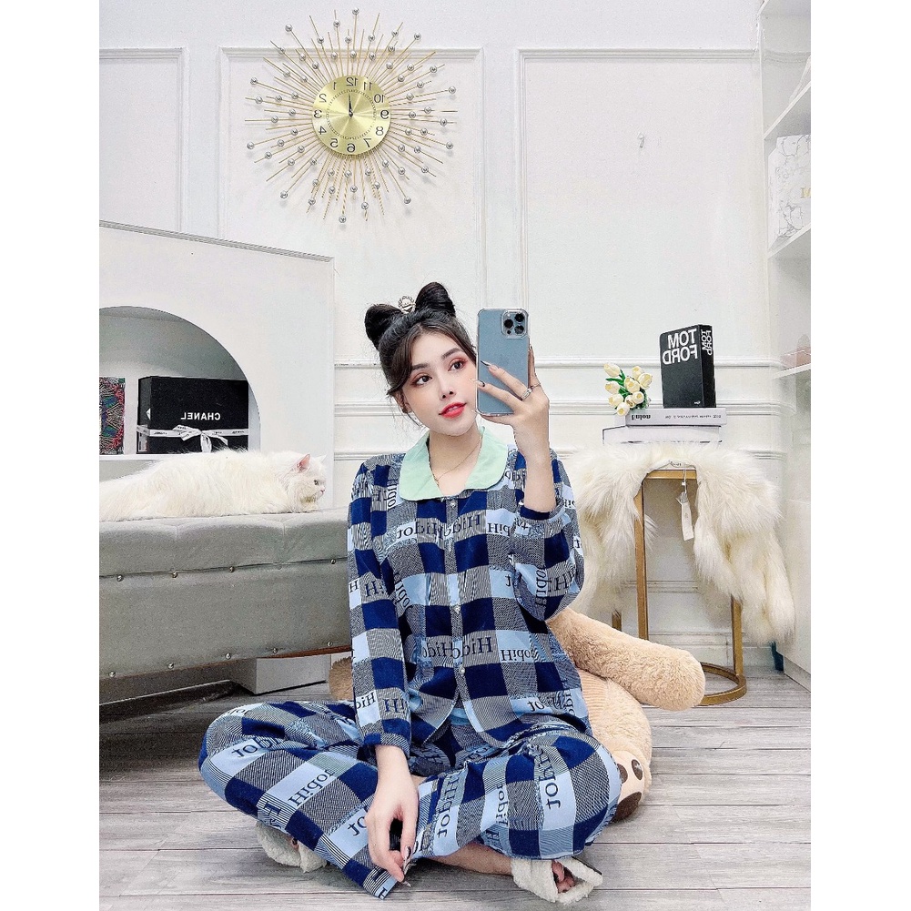 Đồ bộ nữ pijama lụa hàn cao cấp mềm mịn nhẹ