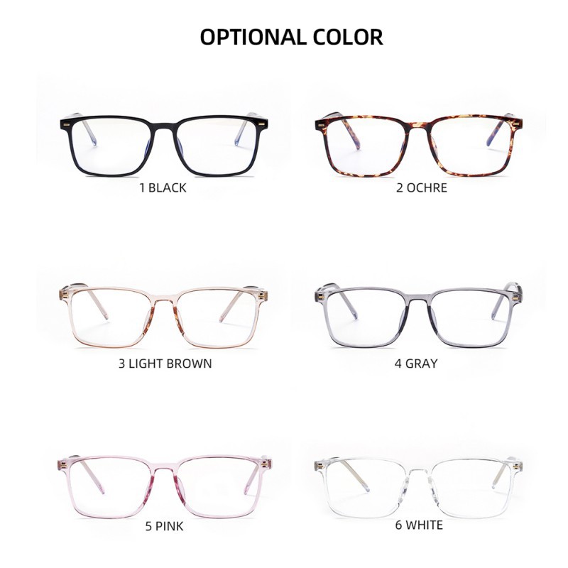 Mắt Kính Chống Ánh Sáng Xanh Phong Cách Retro Hàn Quốc