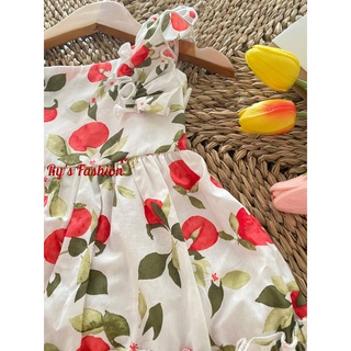 Váy hoa bé gái Cotton A02
