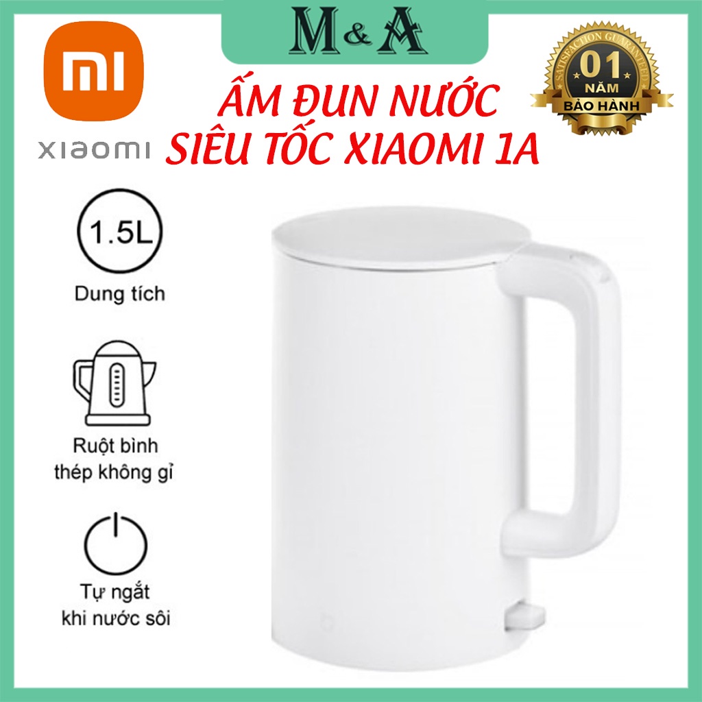 Ấm đun nước siêu tốc Xiaomi MIJIA 1A - Bình đun nước Xiaomi 1A – HÀNG CHÍNH HÃNG