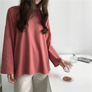 Áo thun dài tay basic 7 màu