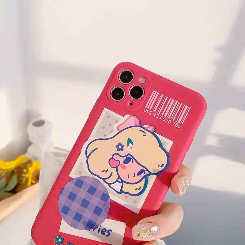 Ốp Lưng Điện Thoại Nhựa Mềm Girl Flowers - CAS2150