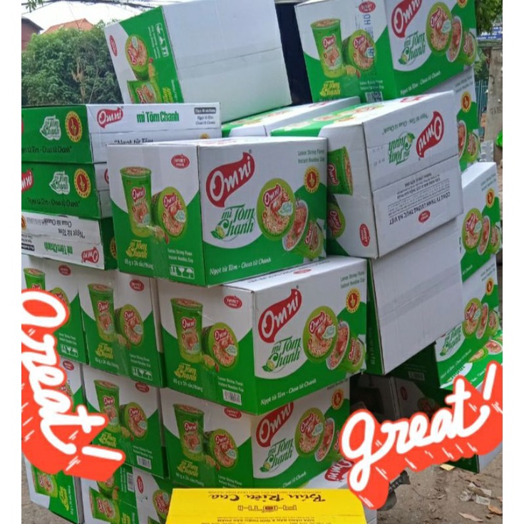 Thùng mì tôm chanh Omni 24 bát/ thùng - date mới nhất | BigBuy360 - bigbuy360.vn