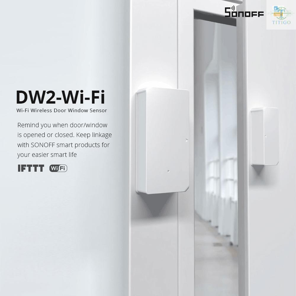 Thiết Bị Cảnh Báo Chống Trộm Wifi Sonoff Dw2 Cao Cấp