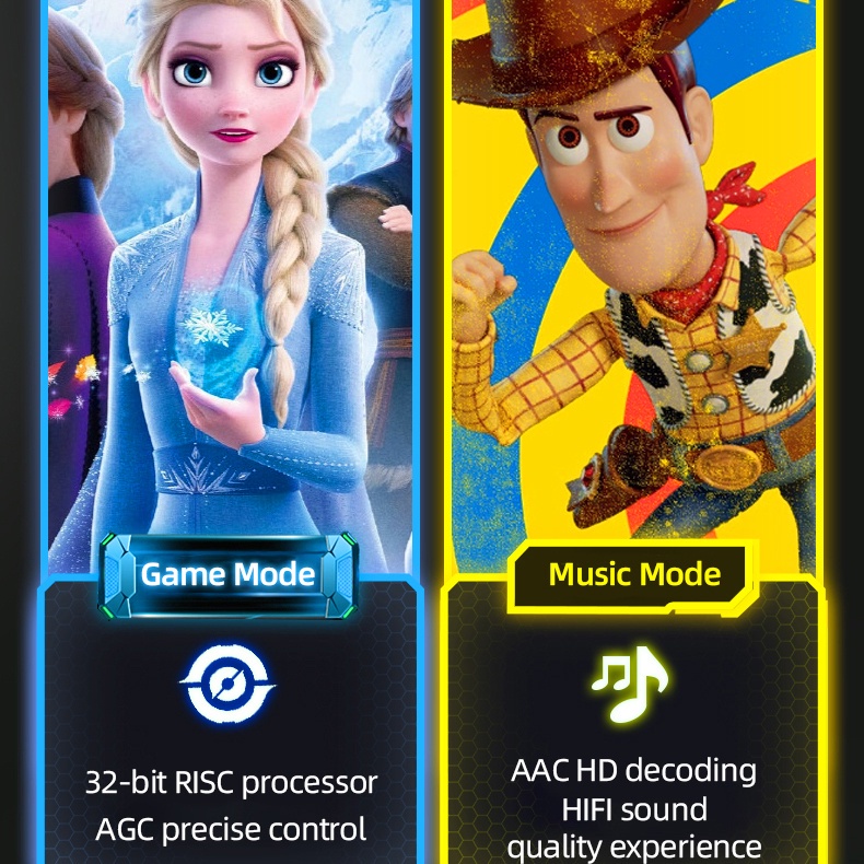 Tai nghe nhét trong không dây bluetooth 5.2 Disney LK-10 tws giảm tiếng ồn phong cách thể thao kèm phụ kiện