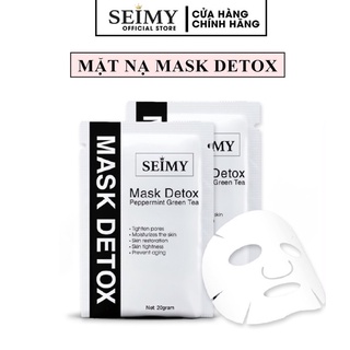 Mặt nạ dưỡng da cấp ẩm Seimy - Mask Detox Peppermint Green Tea da căng bóng,dưỡng trắng,giảm sưng dùng cho mọi loại da