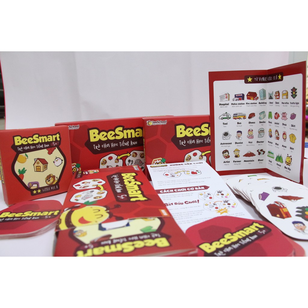 Đồ chơi giáo dục: Trò chơi học tiếng Anh BeeSmart cho bé từ 4+ - KKstore