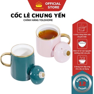 Cốc Sứ Lẻ Chưng Yến YOLOHOME Tráng Men 3 Lớp Dày Dặn Chịu Nhiệt Độ Cao