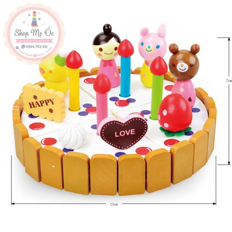 Đồ chơi gỗ - Bộ bánh sinh nhật Mother Garden