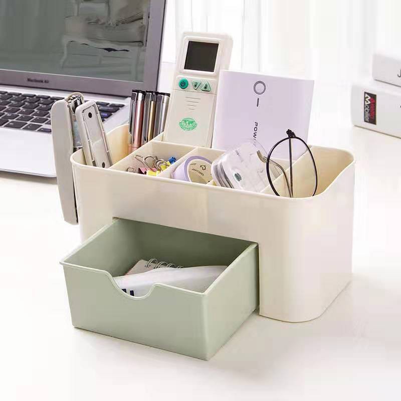 Hộp Nhựa Mini Đựng Mỹ Phẩm Để Bàn Có Ngăn Kéo Tiện Dụng