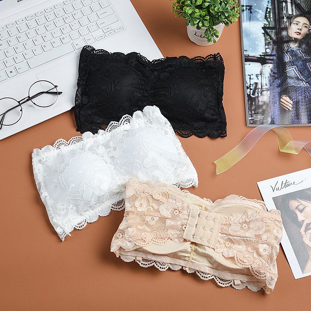 Áo ngực ren hoa không dây cài sau lưng gợi cảm | BigBuy360 - bigbuy360.vn