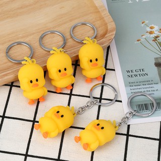 Móc khóa vịt vàng đứng 5.5cm móc khóa giá sỉ