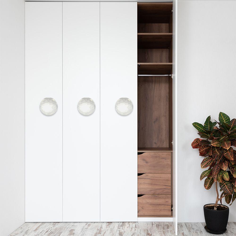 Tay Nắm Cửa Thiết Kế Sang Trọng Tiện Dụng Cho Nhà Bếp/ Tủ Quần Áo|Tay Cầm Ngăn Kéo Tủ Kính Hình Kim Cương Nhiều Màu Sắc