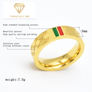 Nhẫn titan ko đEn hoa văn NT060