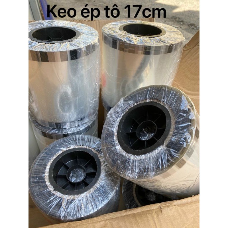 cuộn ép 17 cm trong keo ép ly 1 lít, keo ép tô keo ép ly 1 lít 800ml 90ml khổ 17cm