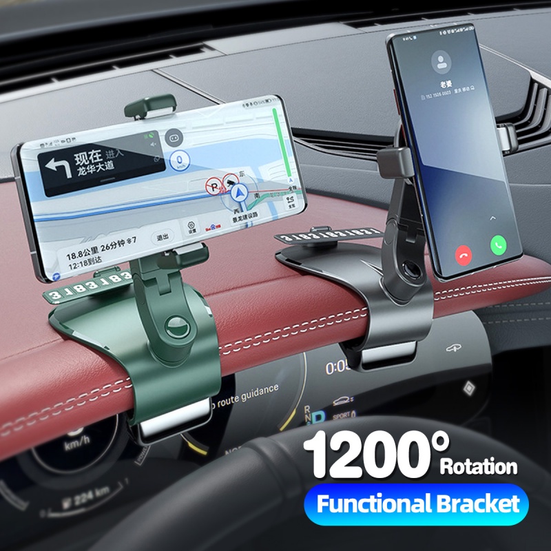 Giá đỡ điện thoại HDOORLINK có thể gắn thiết bị định vị/ GPS xoay 1200 độ 6 kiểu tùy chọn cho xe hơi | BigBuy360 - bigbuy360.vn