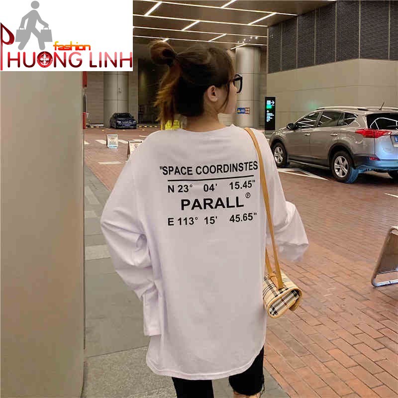 [Có full video] Áo thun dài tay unisex nam nữ đều mặc được - Space Coordinstes - Parall - Thời Trang Phương Ling - 01058 | BigBuy360 - bigbuy360.vn