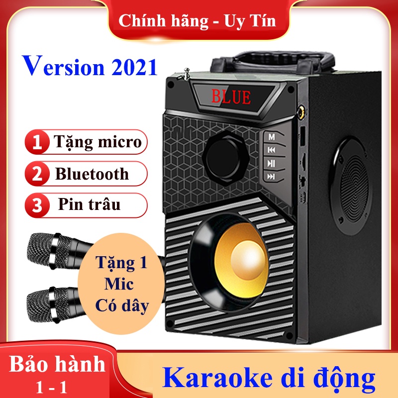 Loa Kẹo Kéo Công Suất Lớn, loa bluetooth karaoke mini cầm tay, loa hat karaoke - Sản phẩm chính hãng, bảo hành 1 ĐỔI 1