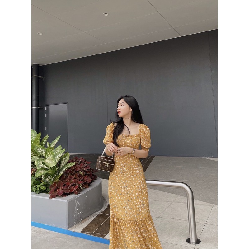 [Mã SKAMSALEP6 giảm 10% tối đa 100K đơn 150K] ( Ảnh thật ) V0306 váy hoa nhí cup ngực tay bồng | BigBuy360 - bigbuy360.vn