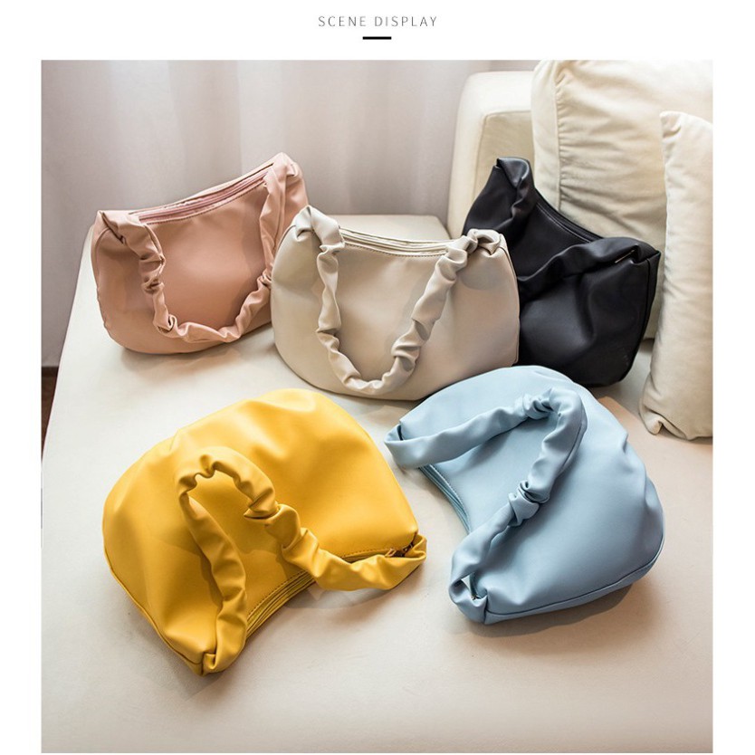 Túi kẹp nách, túi đeo vai da mềm bánh bèo siêu kute KN05  - Chip Xinh