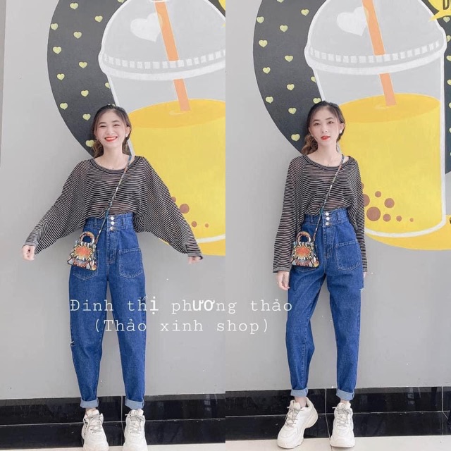 Quần baggy bò 3 khuy hot trend MS #303 | BigBuy360 - bigbuy360.vn