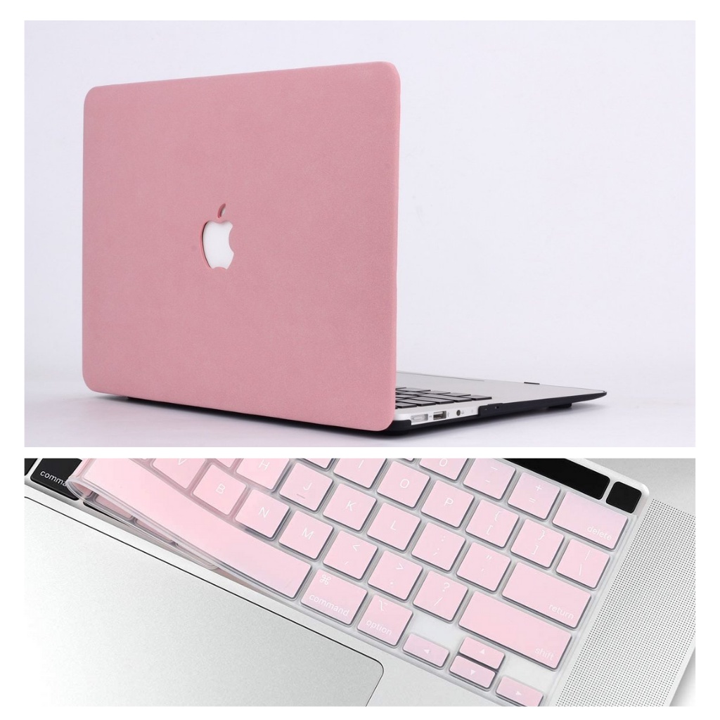 (Update M1) Combo ốp +phủ phím Macbook Air, Macbook pro, macbook air M1 màu hồng pastel/ xanh/ xám