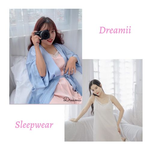 [DREAMII] Váy Ngủ Lụa Kylie Set White Cao Cấp